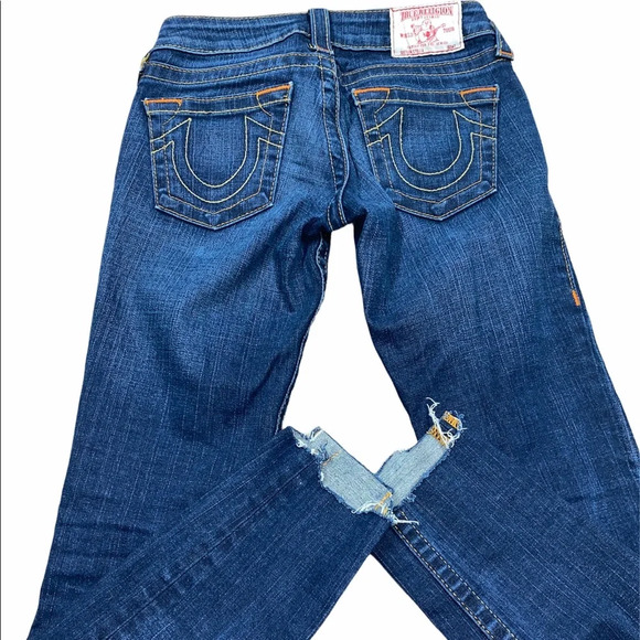 True Religion size 24 raw hem jeans - Picture 6 of 9